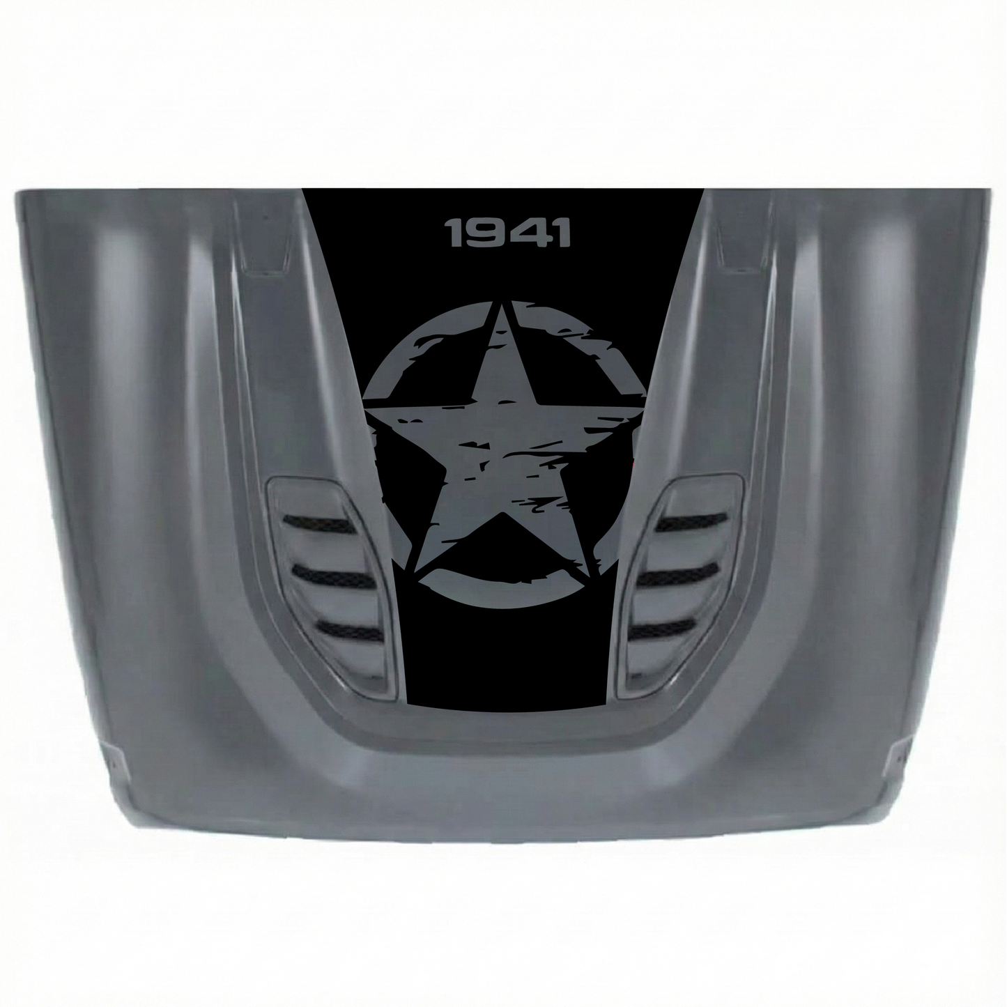 CarCode 10th Anniversary hood decal for Jeep JK/JKU 2007-2018, premium vinyl sticker with hood style design.