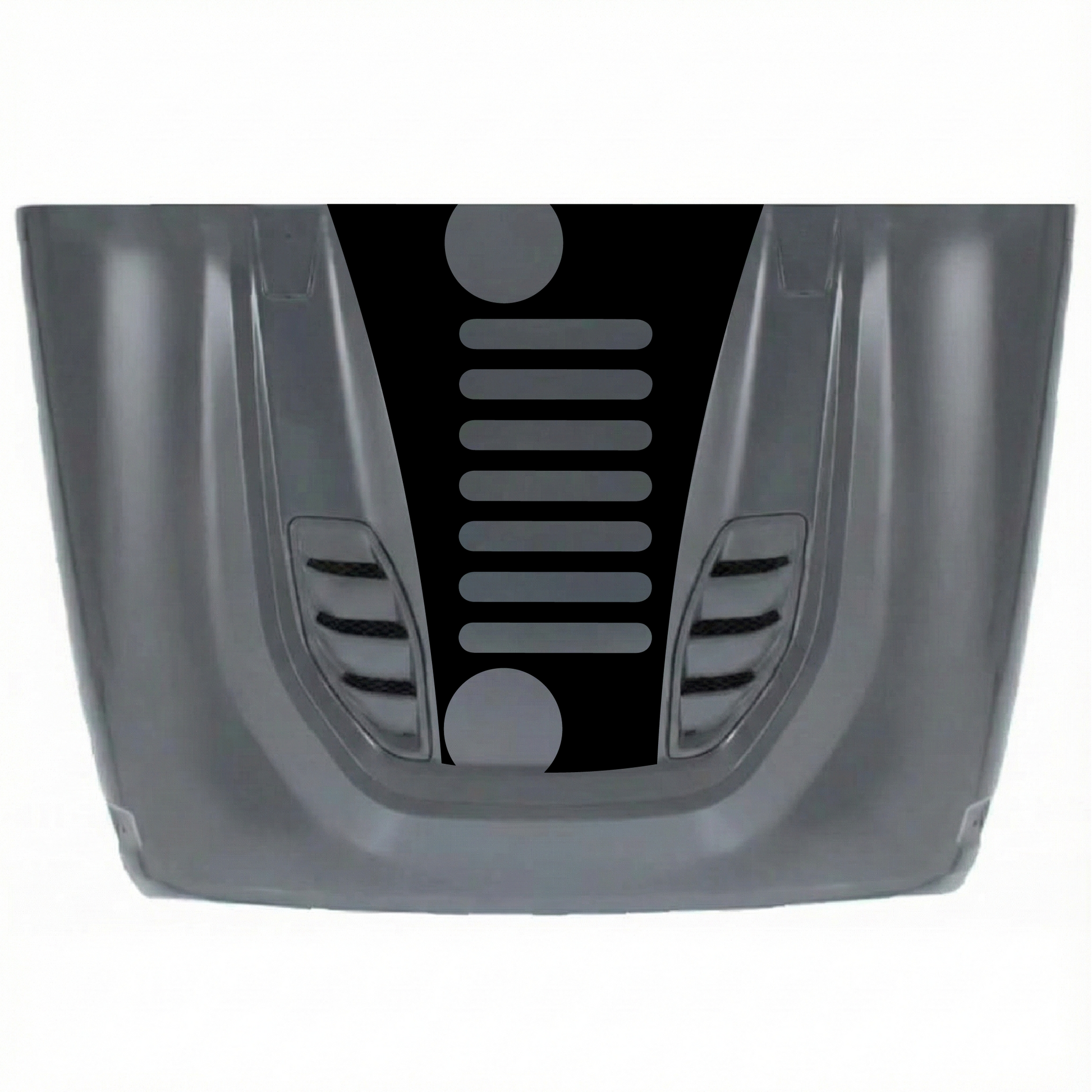 CarCode 10th Anniversary hood decal sticker for Jeep JK/JKU 2007-2018, made of premium vinyl with bold design.
