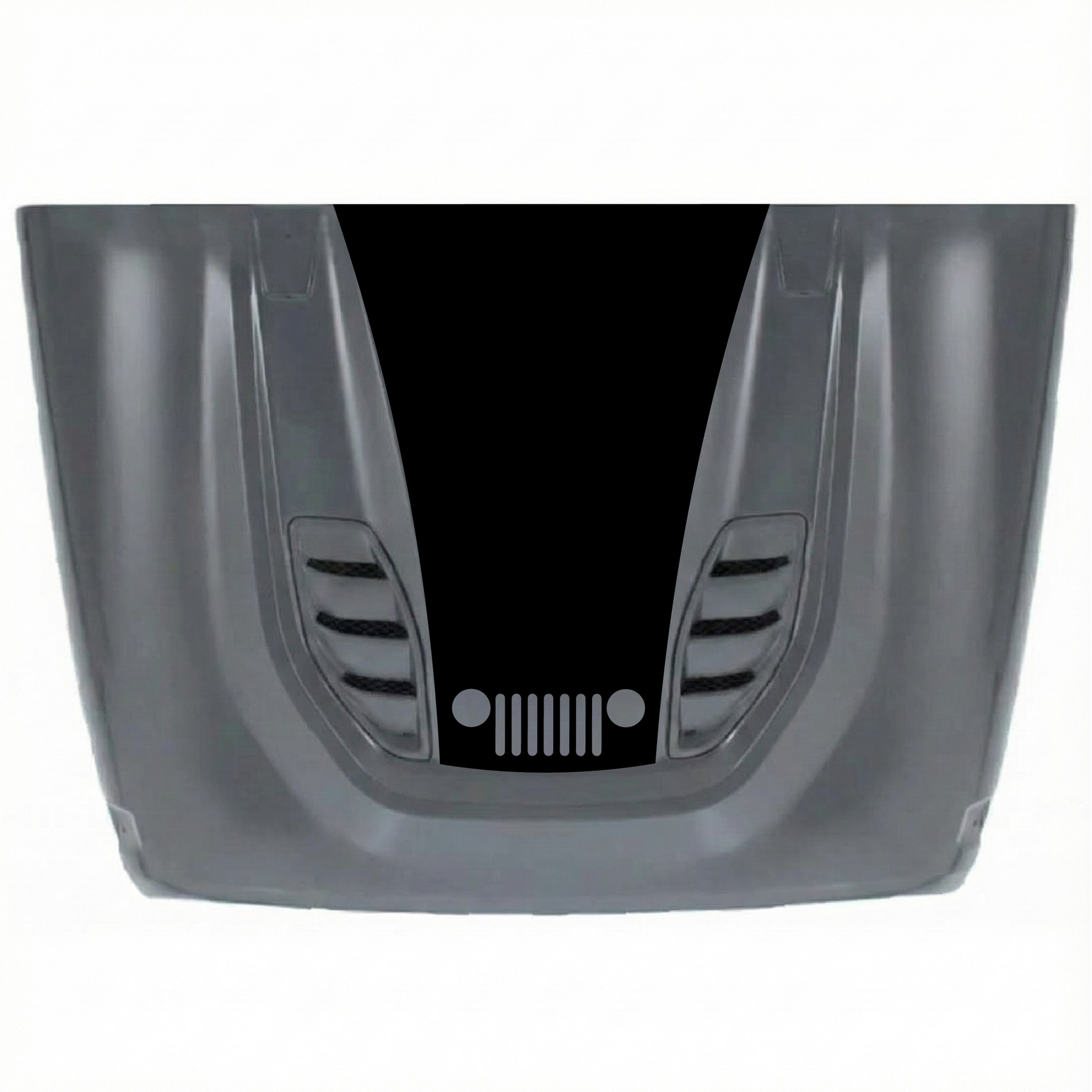 CarCode 10th Anniversary Jeep JK/JKU hood decal sticker in premium vinyl, designed for 2007-2018 Jeep models.