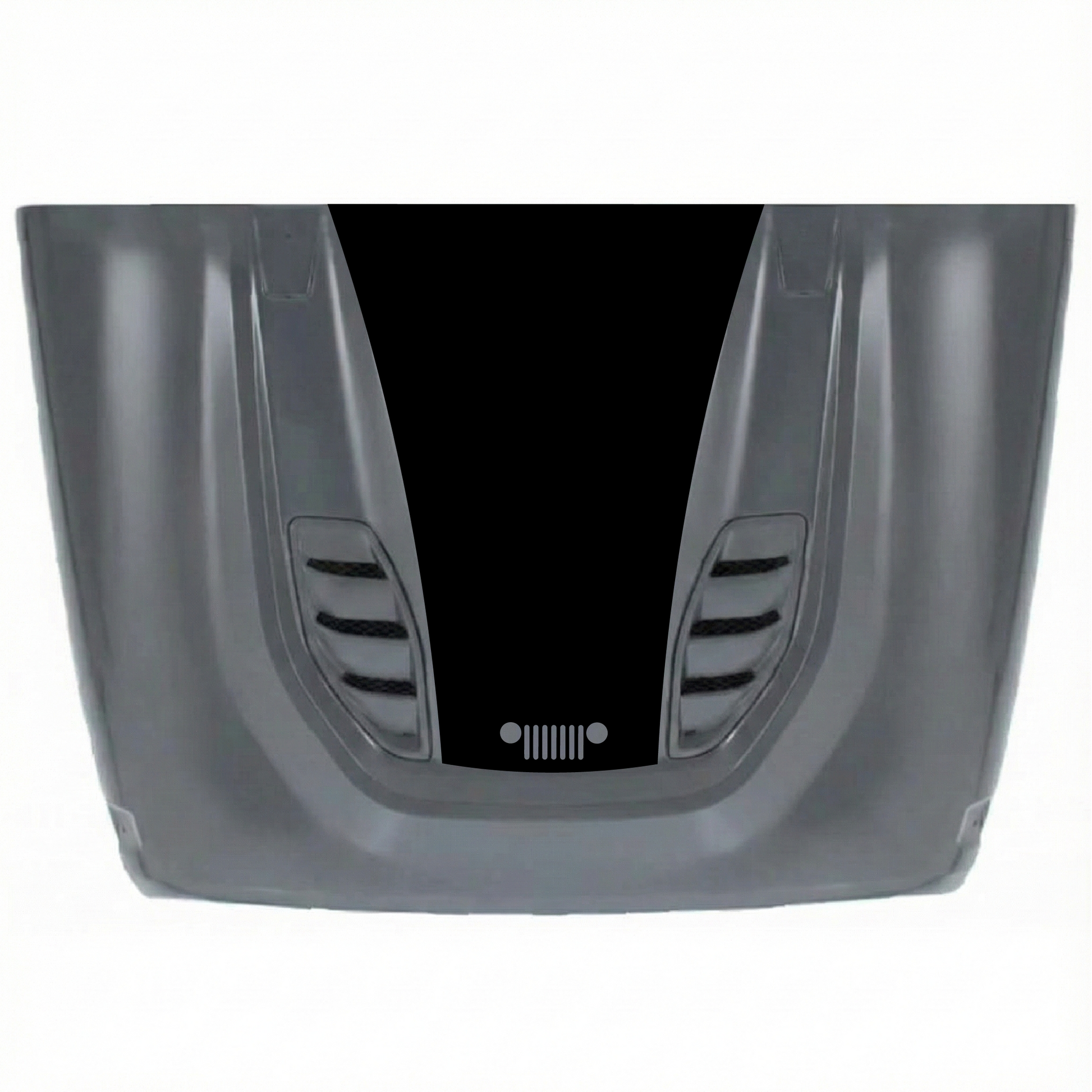 CarCode 10th Anniversary Jeep JK/JKU decal sticker on hood, made of premium vinyl, featuring celebratory design for 2007-2018 models.