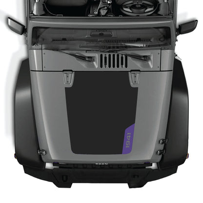 Kit gráfico de calcomanía para el capó del lado derecho para Jeep Wrangler JK JKU 2007-2018, calcomanía premium de vinilo CarCode con diseño 1941.