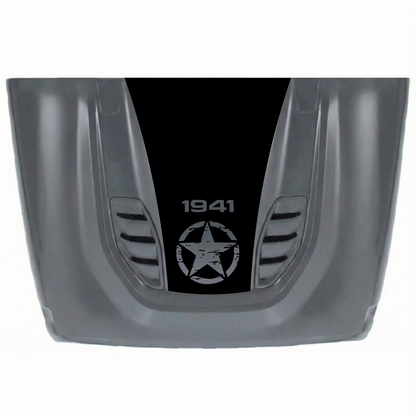 CarCode 10th Anniversary Hood decal sticker for Jeep JK/JKU 2007-2018, premium vinyl decal on a vehicle hood.