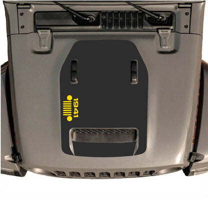 Hood Panel Decal/Sticker - 1941 Left Side Grill Graphic Decal Graphic Kit - For Jeep JL JLU 392 2018 - Premium Vinyl