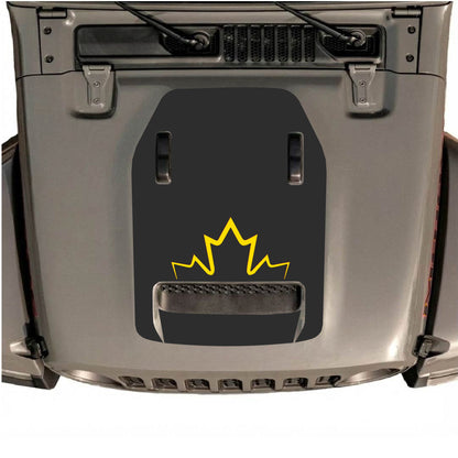 Hood Panel Decal/Sticker - Canada Graphic Decal Graphic Kit - For Jeep JL JLU 392 2018 - Premium Vinyl