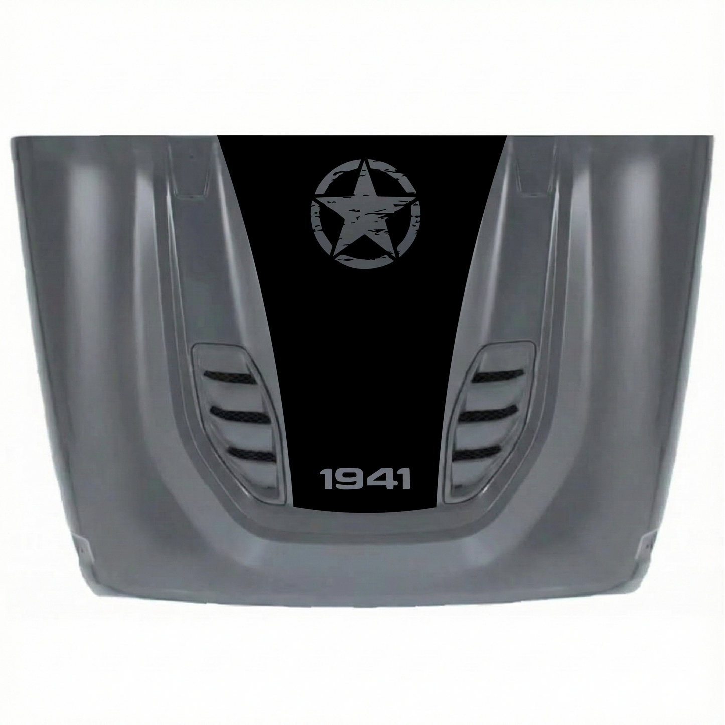 CarCode 10th Anniversary hood decal sticker for Jeep JK/JKU 2007-2018, made of premium vinyl with stylish design.