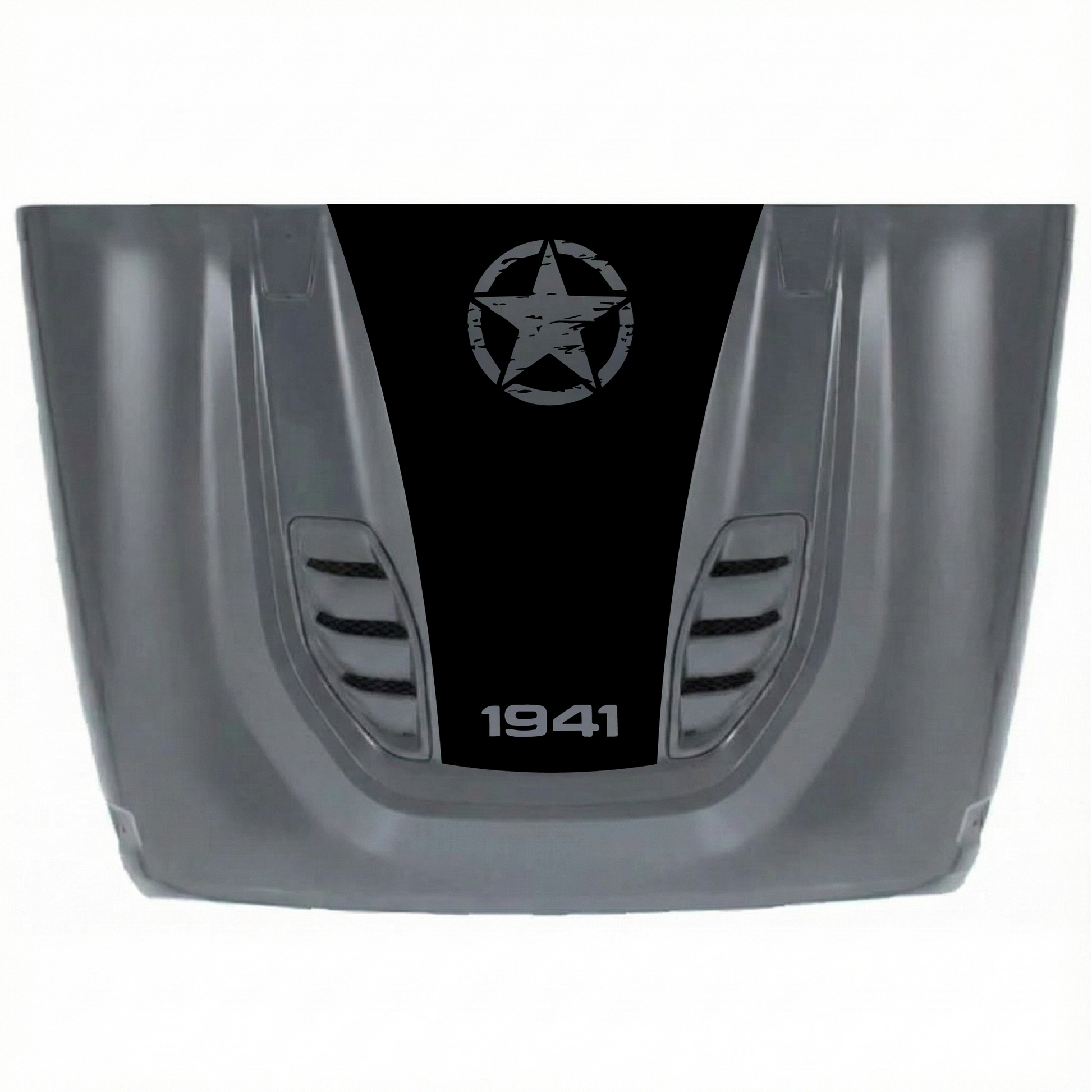 CarCode 10th Anniversary hood decal sticker for Jeep JK/JKU 2007-2018, made of premium vinyl with stylish design.