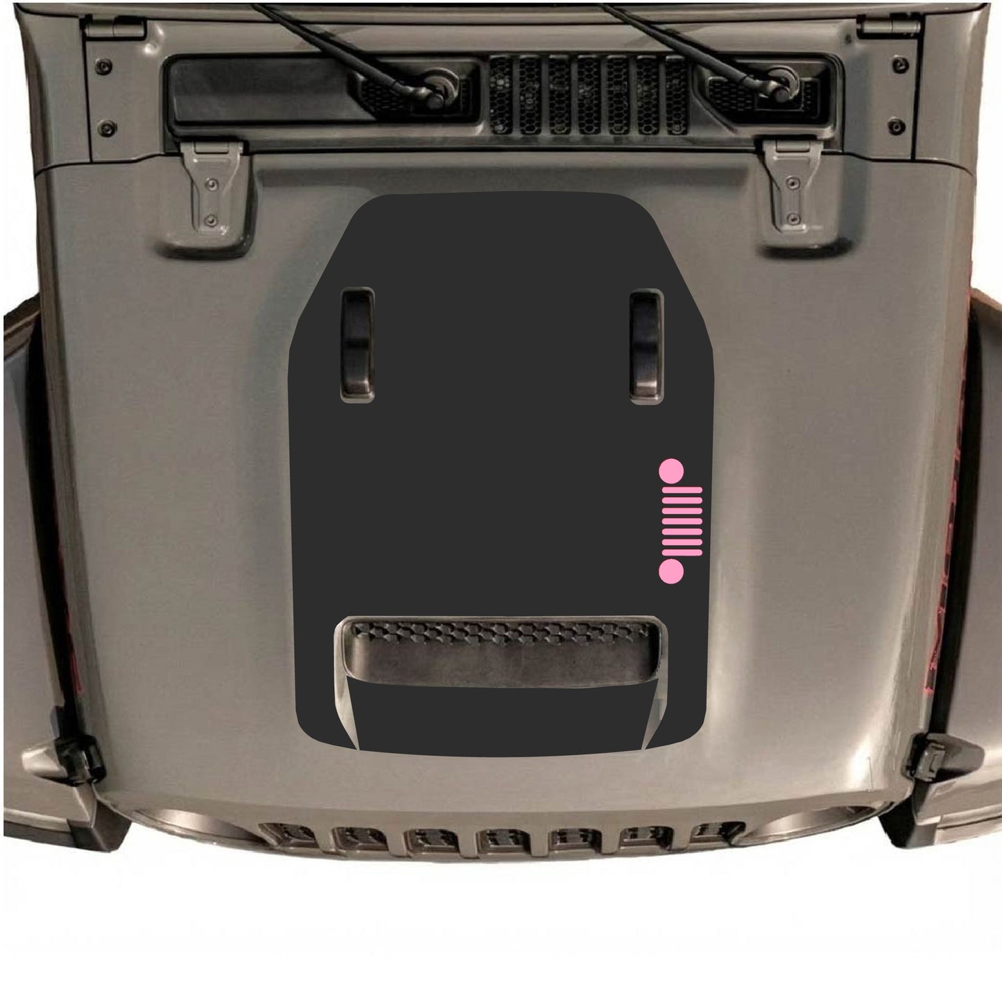 Hood Panel Decal/Sticker - Right Side Grill Graphic Decal Graphic Kit - For Jeep JL JLU 392 2018 - Premium Vinyl
