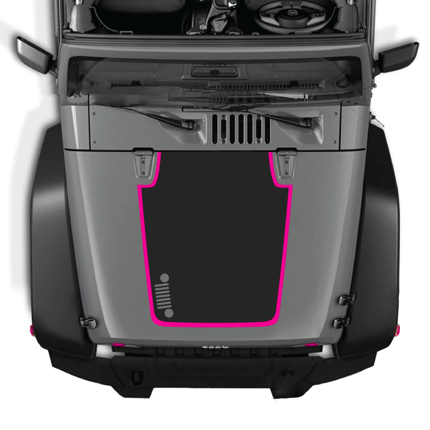 alt
Kit de calcomanías gráficas para la rejilla del lado izquierdo para Jeep Wrangler JK JKU 2007-2018, hecho de vinilo premium por CarCode.