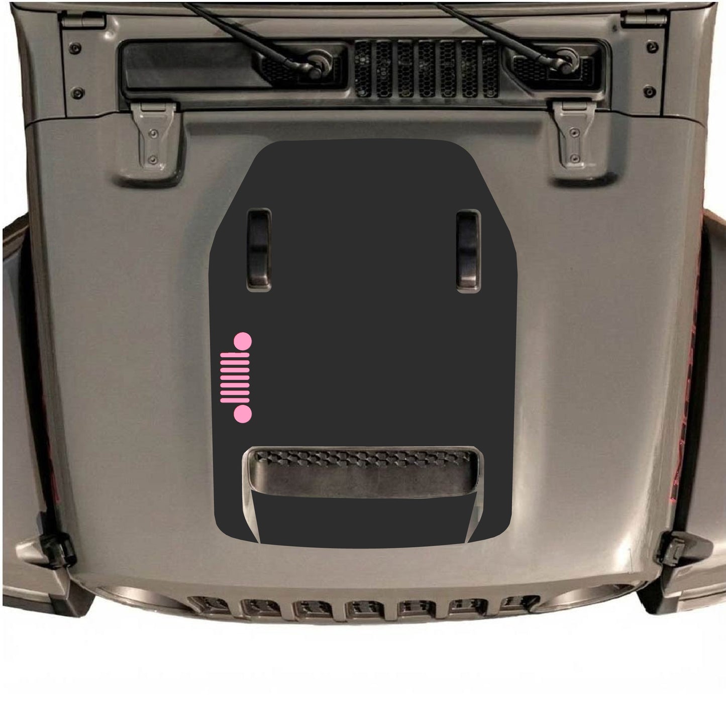 Hood Panel Decal/Sticker - Left Side Grill Graphic Decal Graphic Kit - For Jeep JL JLU 392 2018 - Premium Vinyl