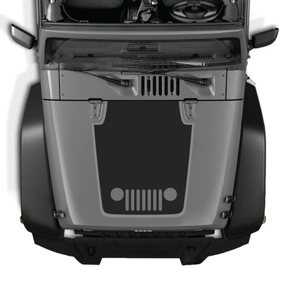 alt
Calcomanía de capó CarCode Jeep Wrangler JK JKU con gráfico de parrilla en vinilo premium negro, aplicada en el capó del vehículo para un aspecto elegante.