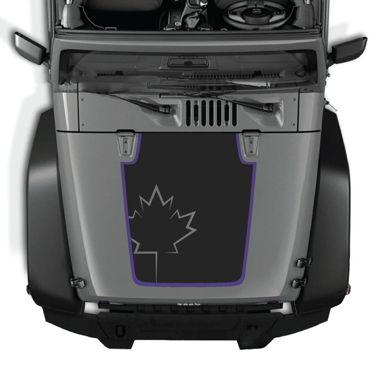 txt
Kit gráfico de calcomanías con hoja de Canadá para Jeep Wrangler JK y JKU, hecho de vinilo premium por CarCode.