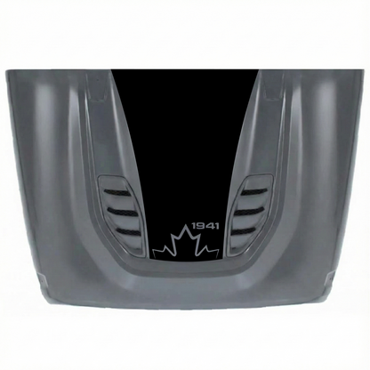 CarCode 10th Anniversary hood decal for Jeep JK/JKU 2007-2018, premium vinyl sticker with stylish hood design.