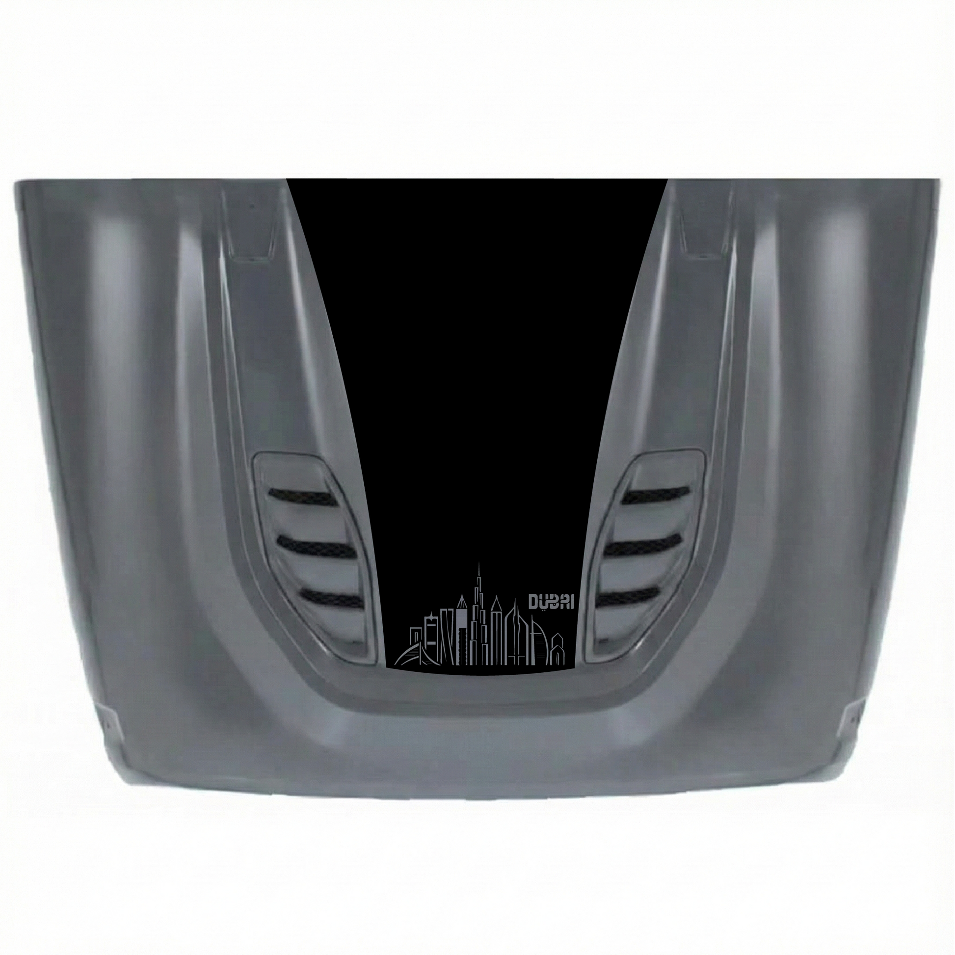 CarCode 10th Anniversary hood decal for Jeep JK/JKU 2007-2018, premium vinyl sticker featuring stylish hood design.