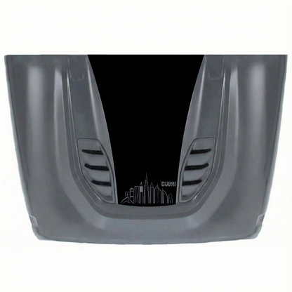 CarCode 10th Anniversary hood decal for Jeep JK/JKU 2007-2018, premium vinyl sticker featuring stylish hood design.