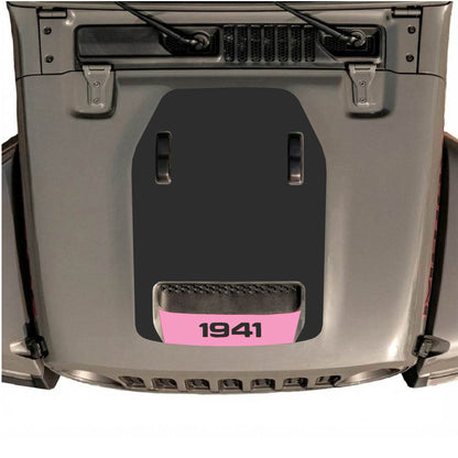 Hood Panel Decal/Sticker - Bottom 1941 Graphic Decal Graphic Kit - For Jeep JL JLU 392 2018 - Premium Vinyl