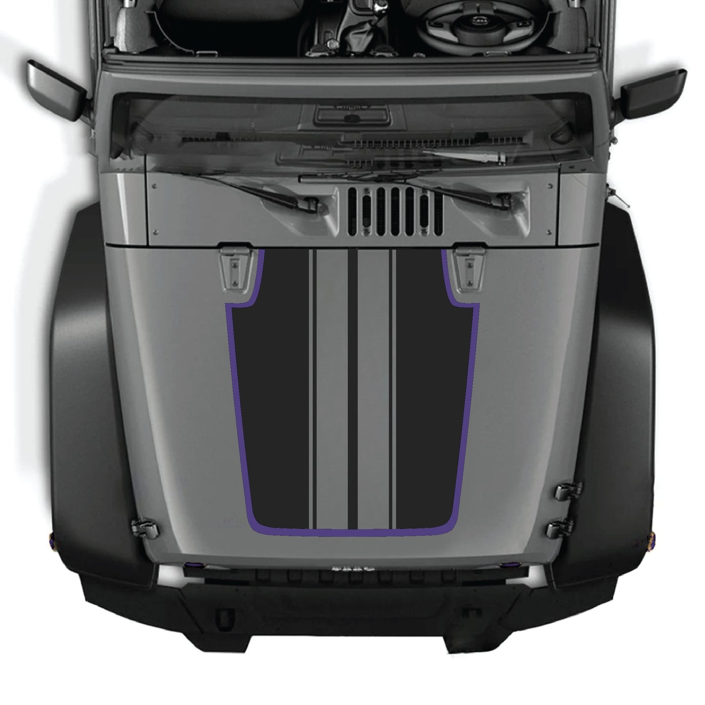 alt
Calcomanía para el capó de Jeep Wrangler JK JKU con franja negra, kit gráfico de vinilo premium para una mejora exterior con estilo.