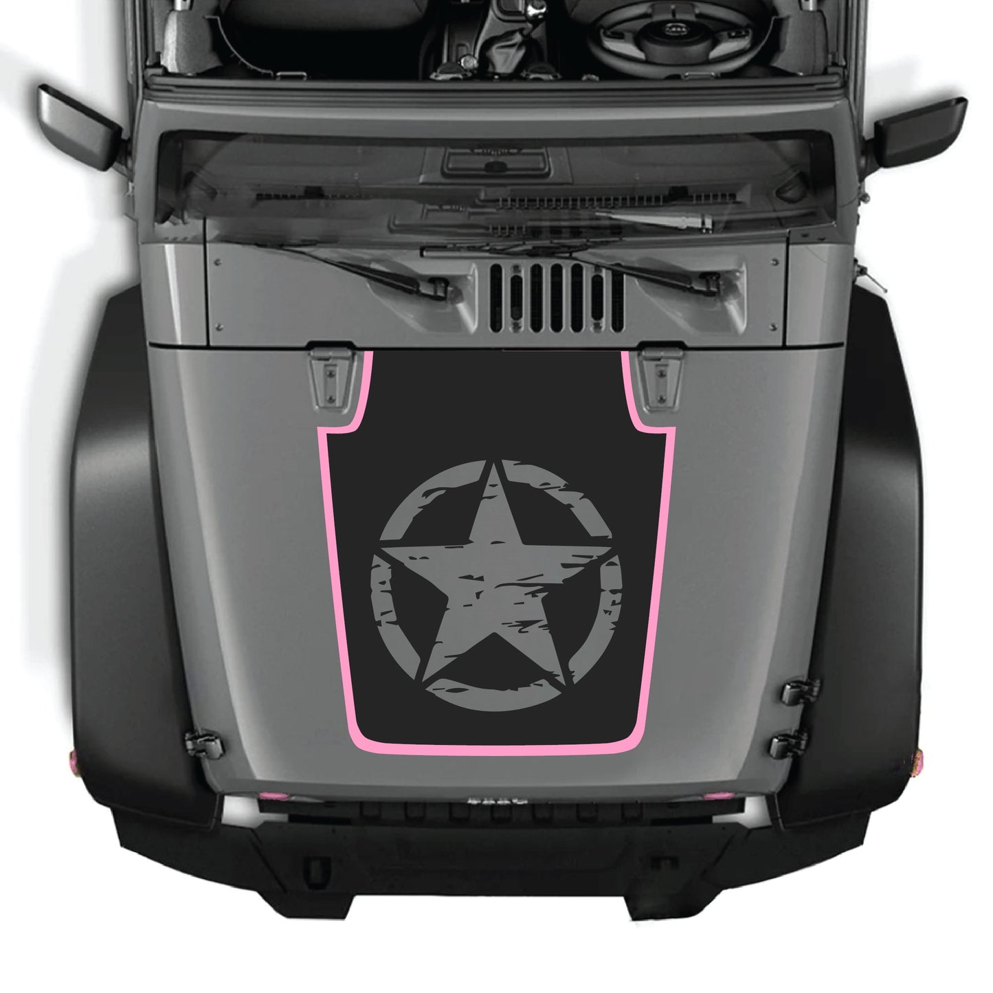 alt
Kit gráfico de calcomanía de estrella completa para el capó de Jeep Wrangler JK de CarCode, hecho de vinilo premium, para modelos Jeep Wrangler 2007-2018.