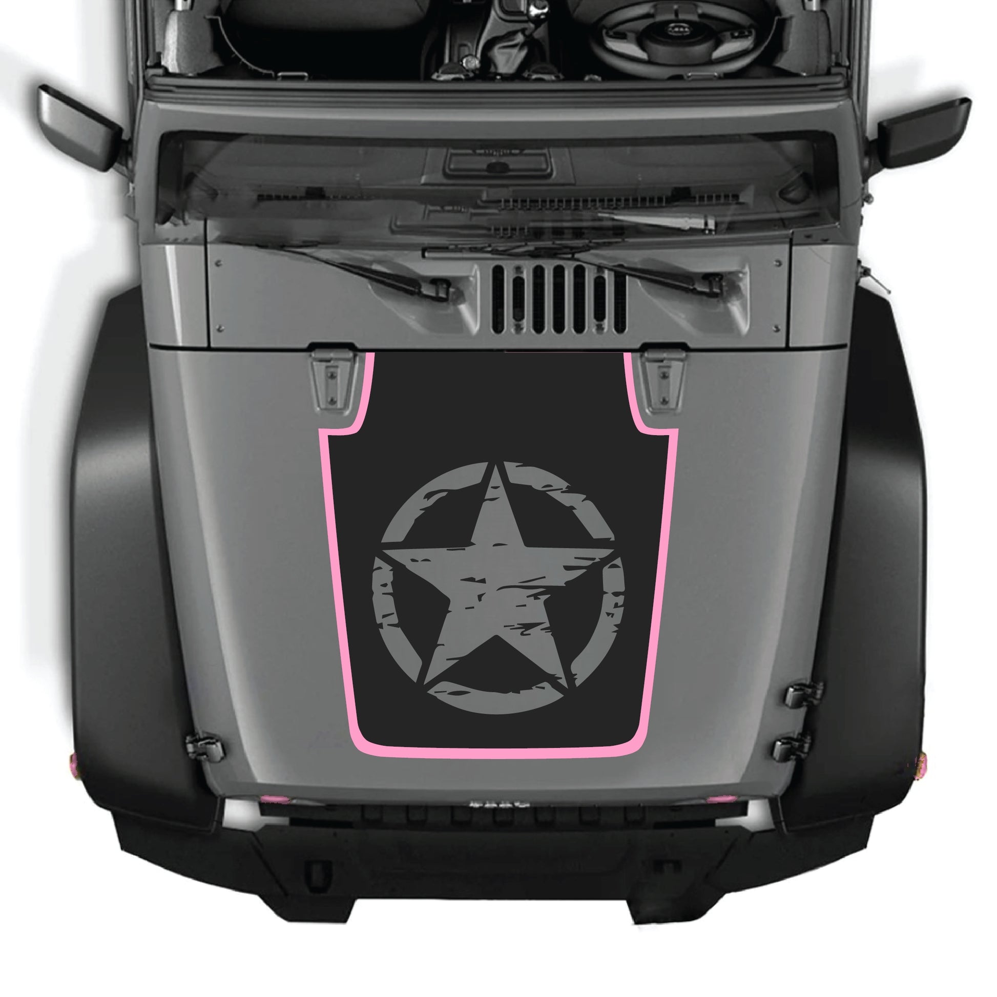alt
Kit gráfico de calcomanía de estrella completa para el capó de Jeep Wrangler JK de CarCode, hecho de vinilo premium, para modelos Jeep Wrangler 2007-2018.