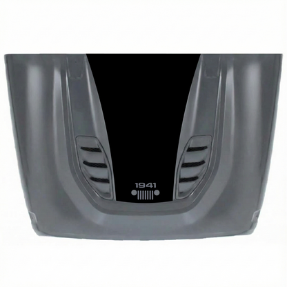 CarCode 10th Anniversary Jeep JK/JKU hood decal sticker in premium vinyl with stylish hood style design.