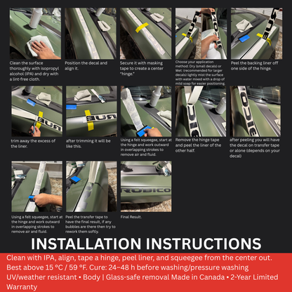 CarCode America Flag hood decal for Jeep Wrangler JK JKU 2007-2018, featuring premium vinyl patriotic graphic sticker.