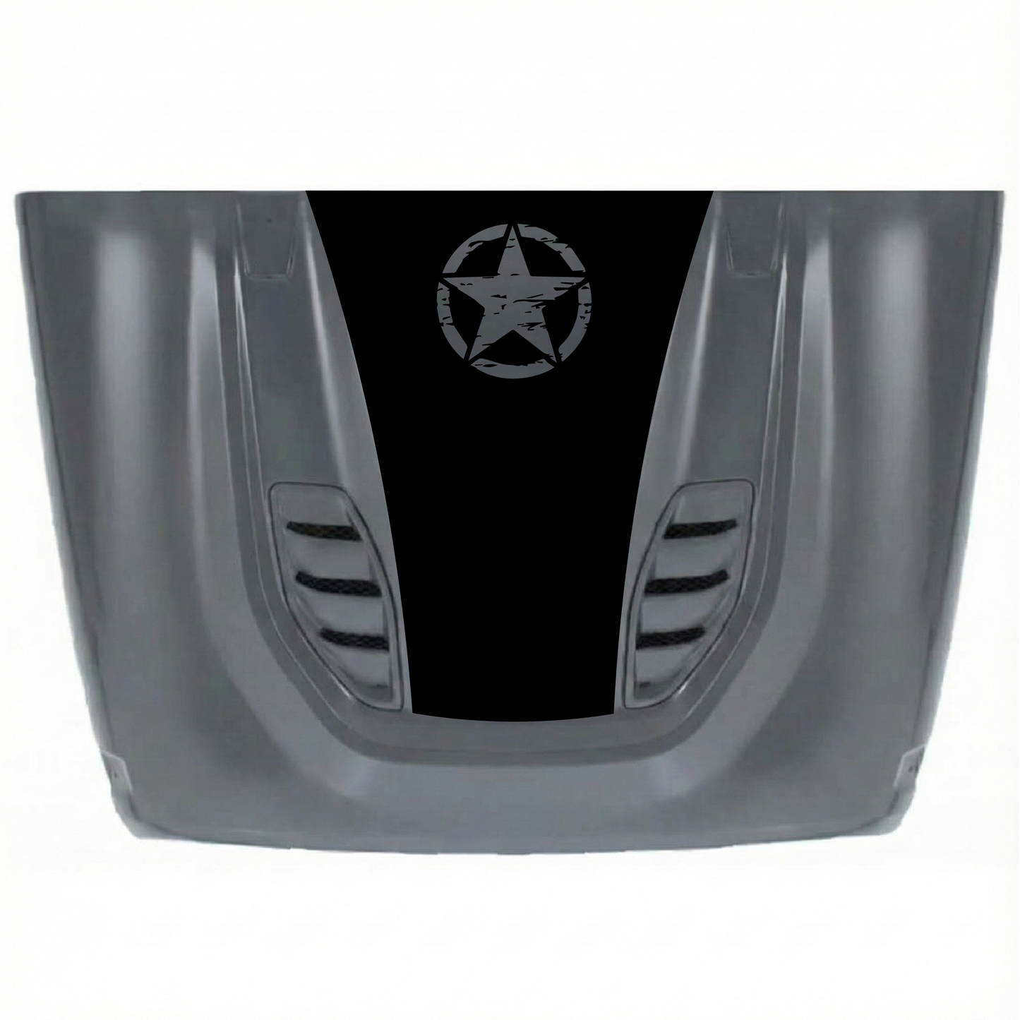 CarCode 10th Anniversary hood decal for Jeep JK/JKU, premium vinyl sticker with hood style design for 2007-2018 models.