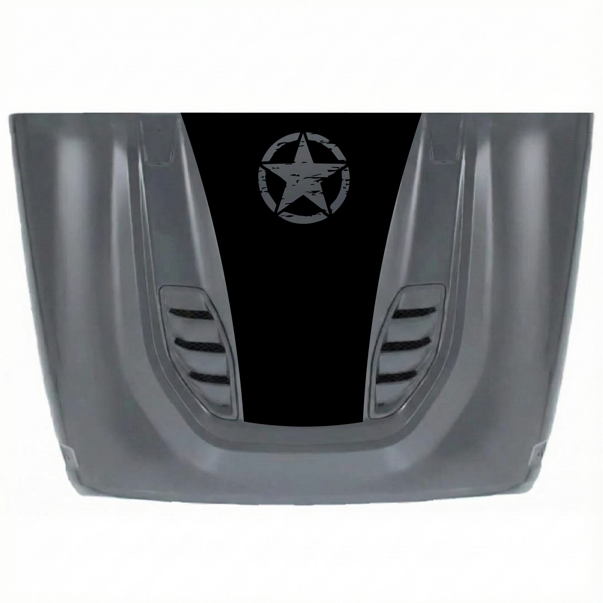 CarCode 10th Anniversary hood decal for Jeep JK/JKU, premium vinyl sticker with hood style design for 2007-2018 models.