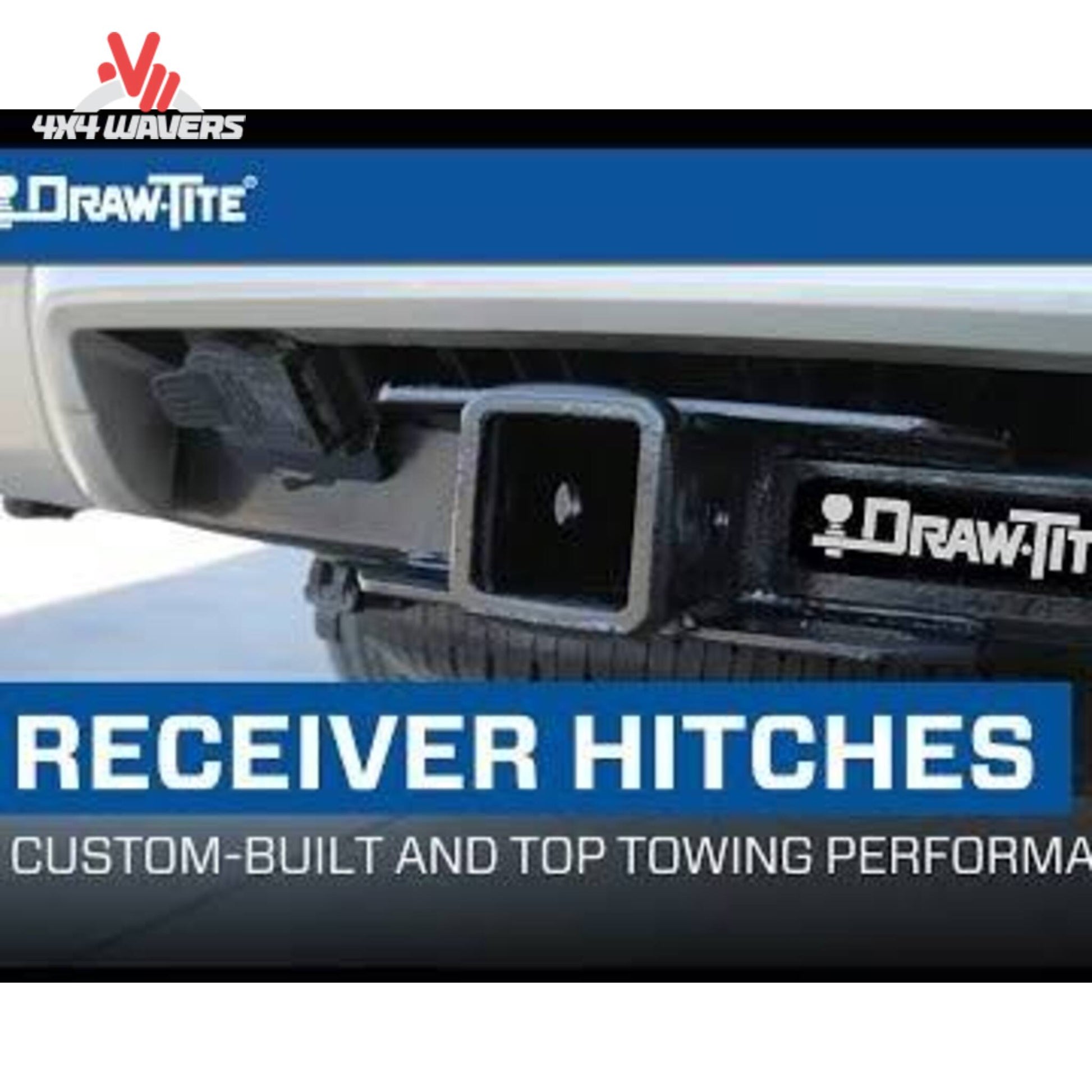 Rear bumper view of GMC Sierra 1500 with installed 2-inch Draw-Tite receiver hitch SKU 41553