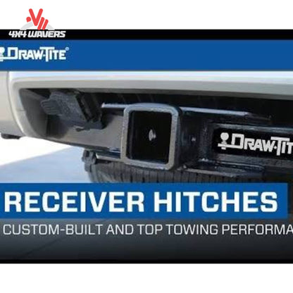 Rear bumper view of GMC Sierra 1500 with installed 2-inch Draw-Tite receiver hitch SKU 41553