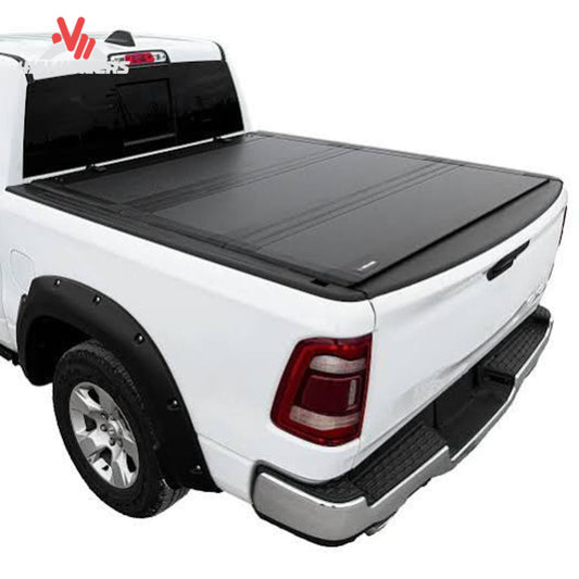 Dura-Flip hard folding tonneau cover on a 2004-2014 Ford F150 with a 6.5ft bed, securely covering the truck bed.