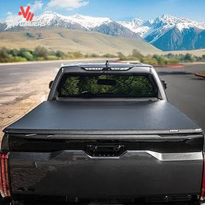 Dura-Flip hard folding tonneau cover installed on 15-26 Ford F150 with 6.5ft bed, showing secure, durable truck bed cover.