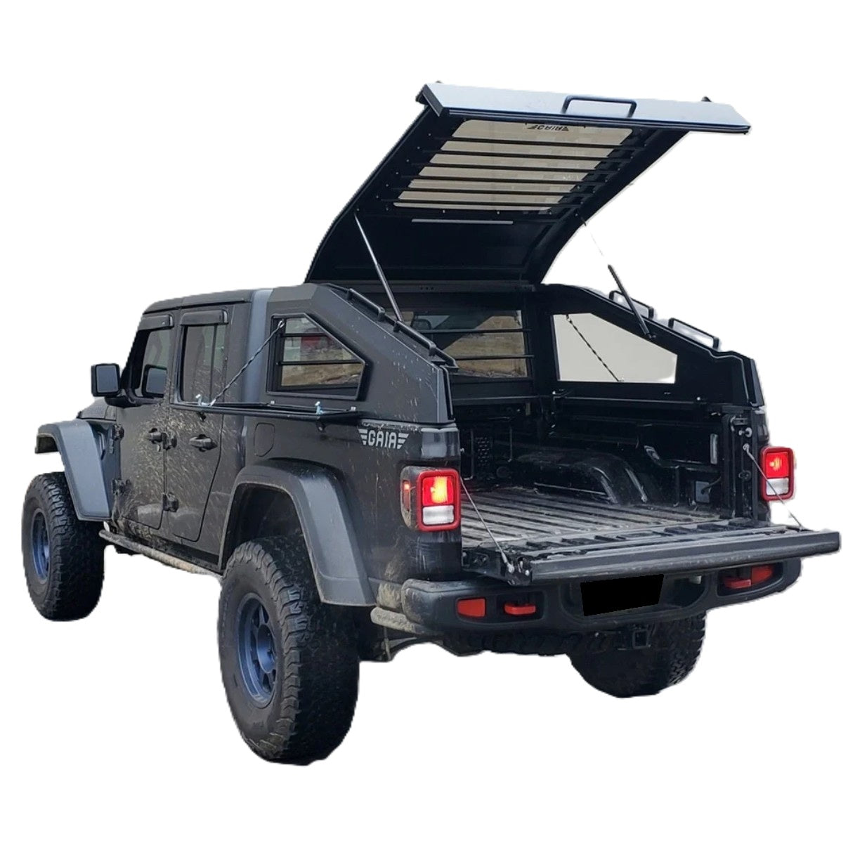 OFFactory Fastback Topper Cover Hardtop Canopy - Tonneau Cover Hardshell - Jeep Gladiator JT 2019+ | Universal | OFFactory by 4X4WAVERS (Image 5)