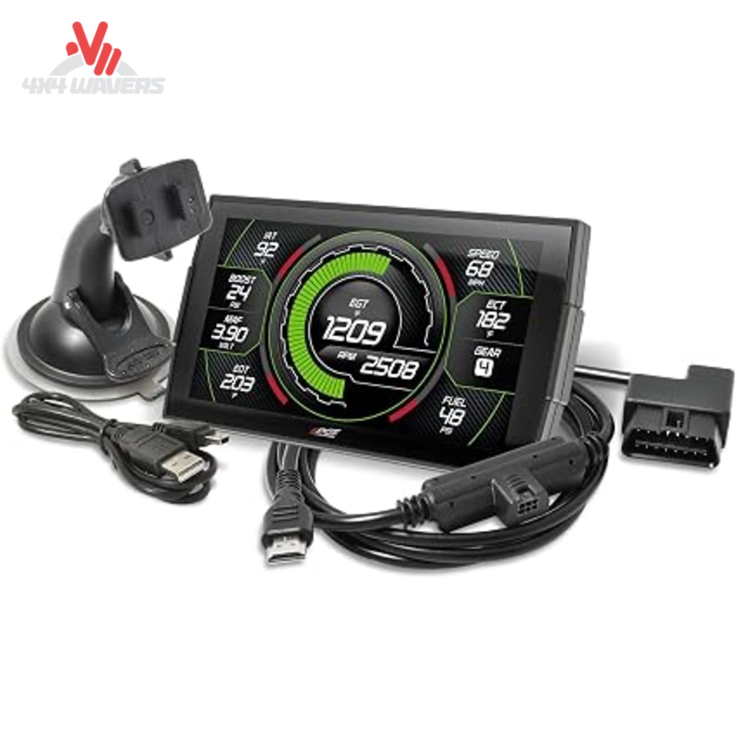Custom gauge cluster layouts and tire size calibration interface on Edge CTS3 SKU 85452-K