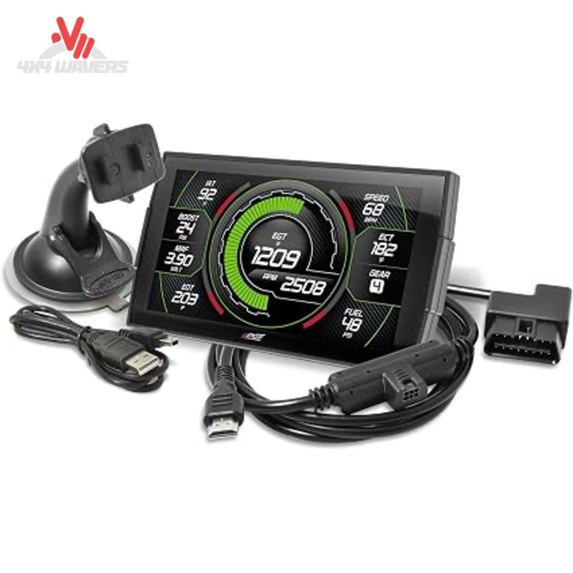Custom gauge cluster layouts and tire size calibration interface on Edge CTS3 SKU 85452-K