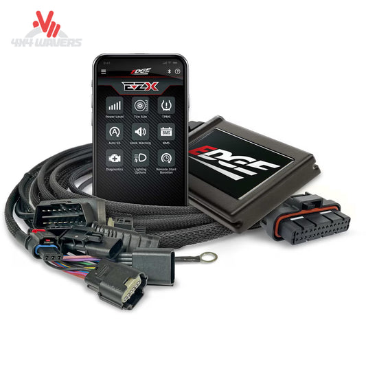 Mobile app interface used to control power levels and vehicle settings on the Edge EZX tuner