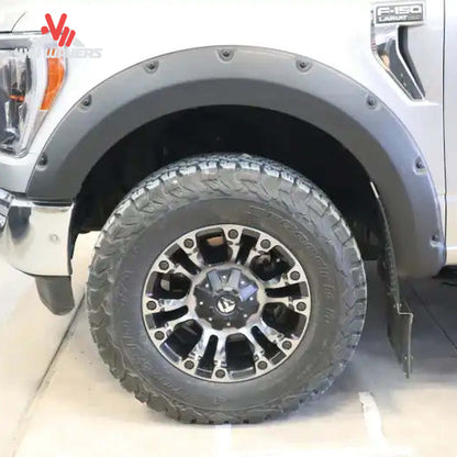 EGR matte bolt-on Fender Flares for 2021-2026 Ford F-150, featuring detailed bolt design and durable ABS construction.
