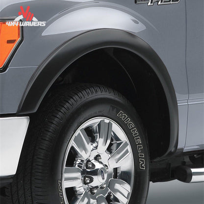 EGR OEM matte black fender flare for 2009-2014 Ford F-150, made of durable ABS material with detailed close-up view