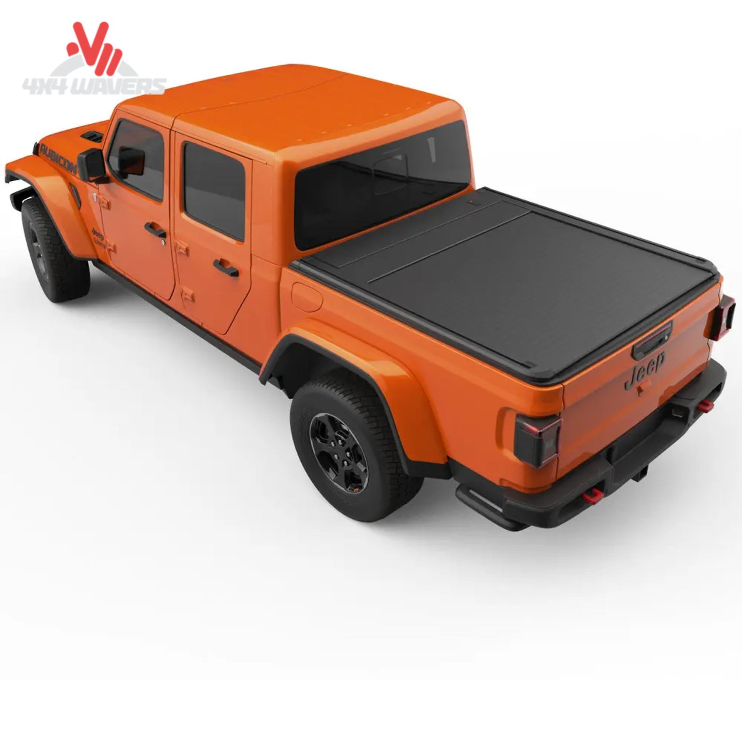EGR RollTrac electric tonneau cover installed on a 2020–2026 Jeep Gladiator JT with a 5-foot bed, showing the covered truck bed.
