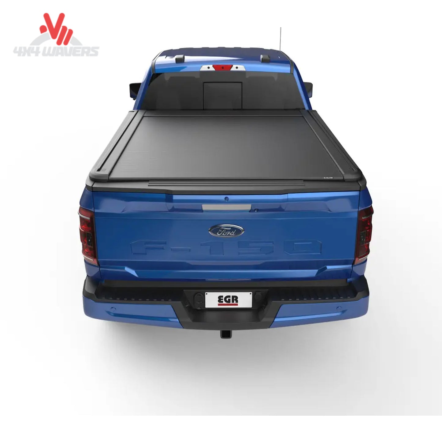 EGR RollTrac manual tonneau cover on a 2015-2026 Ford F-150 with 6.5-foot bed, showing the cover's sleek design and secure locking mechanism.