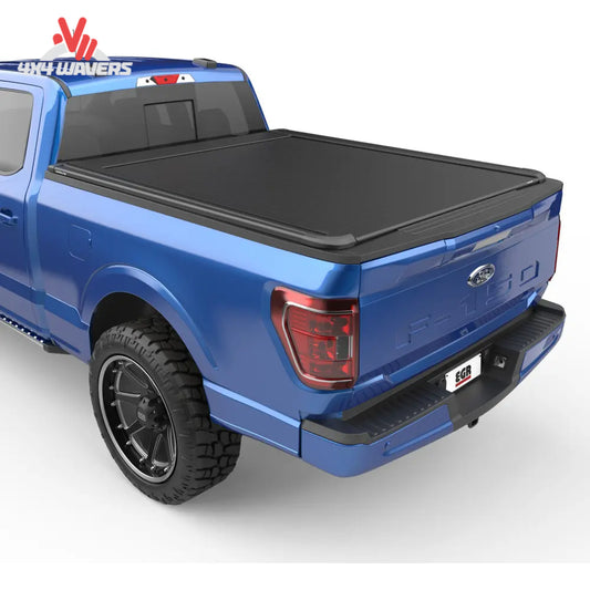 EGR RollTrac manual tonneau cover on a 2015-2026 Ford F-150 with 6.5ft bed, shown installed on the truck bed.