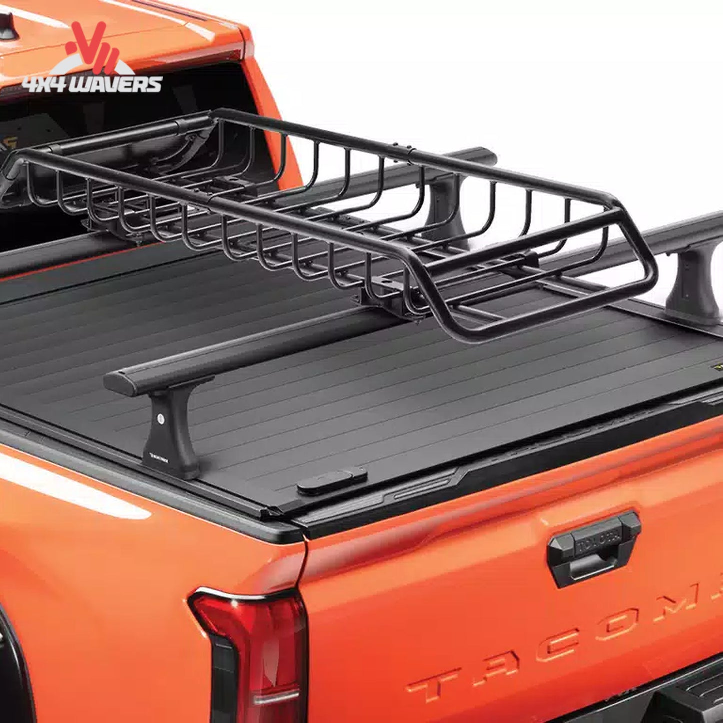 Side view showing the aerodynamic design and low-profile shape of the Elevate Narrow Cargo Basket