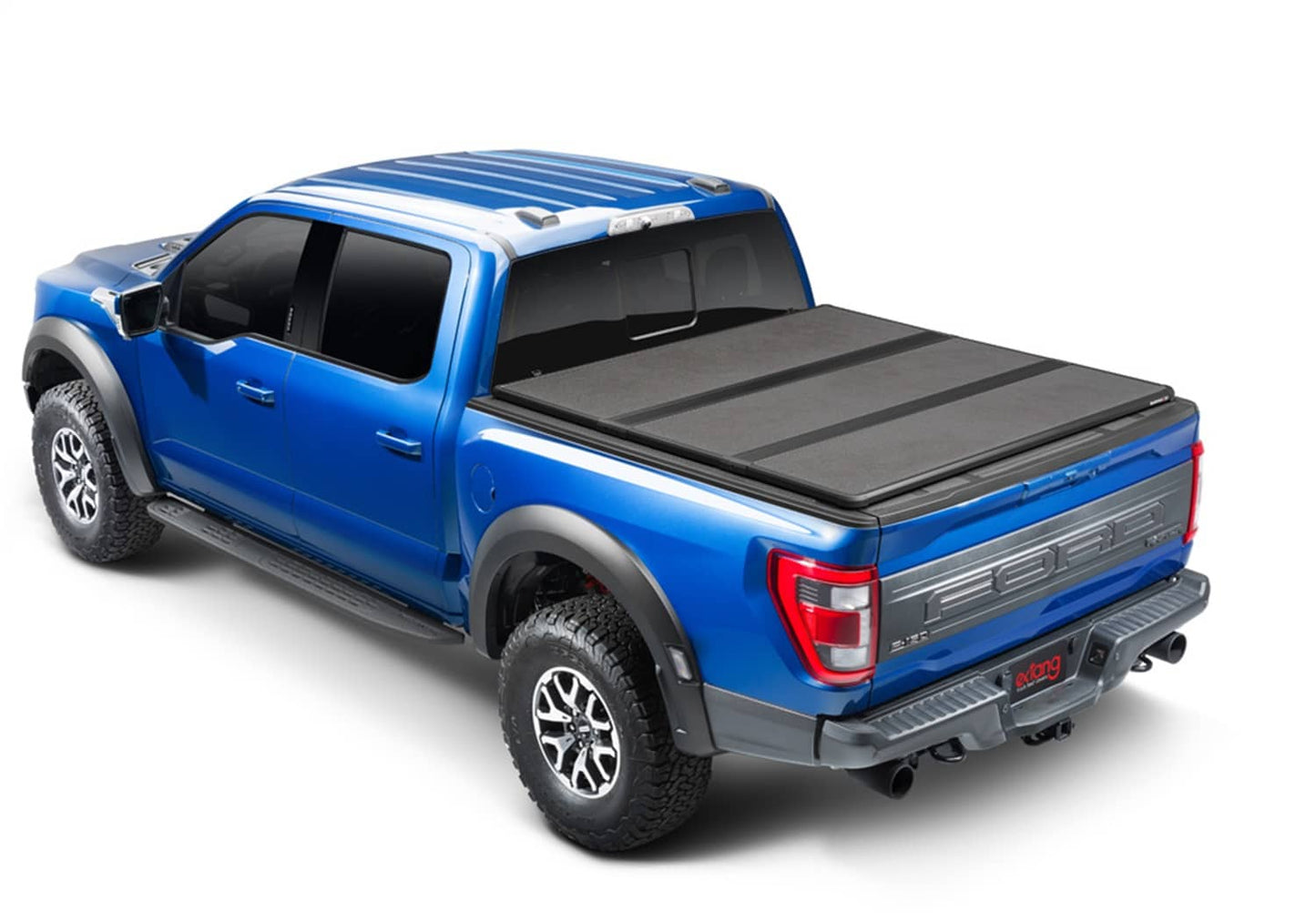 Extang Solid Fold ALX hard folding tonneau cover on a 2020-2026 Jeep Gladiator JT with 5-foot bed, without trail rail system.