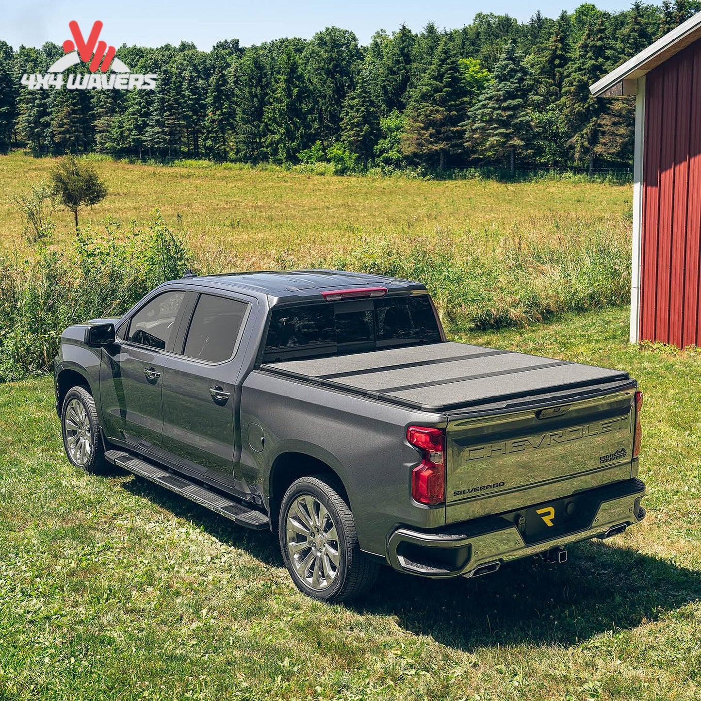 Extang Solid Fold ALX tonneau cover on a 2015-2020 Ford F-150 with 5.5ft bed, showing the closed, sleek truck bed cover.
