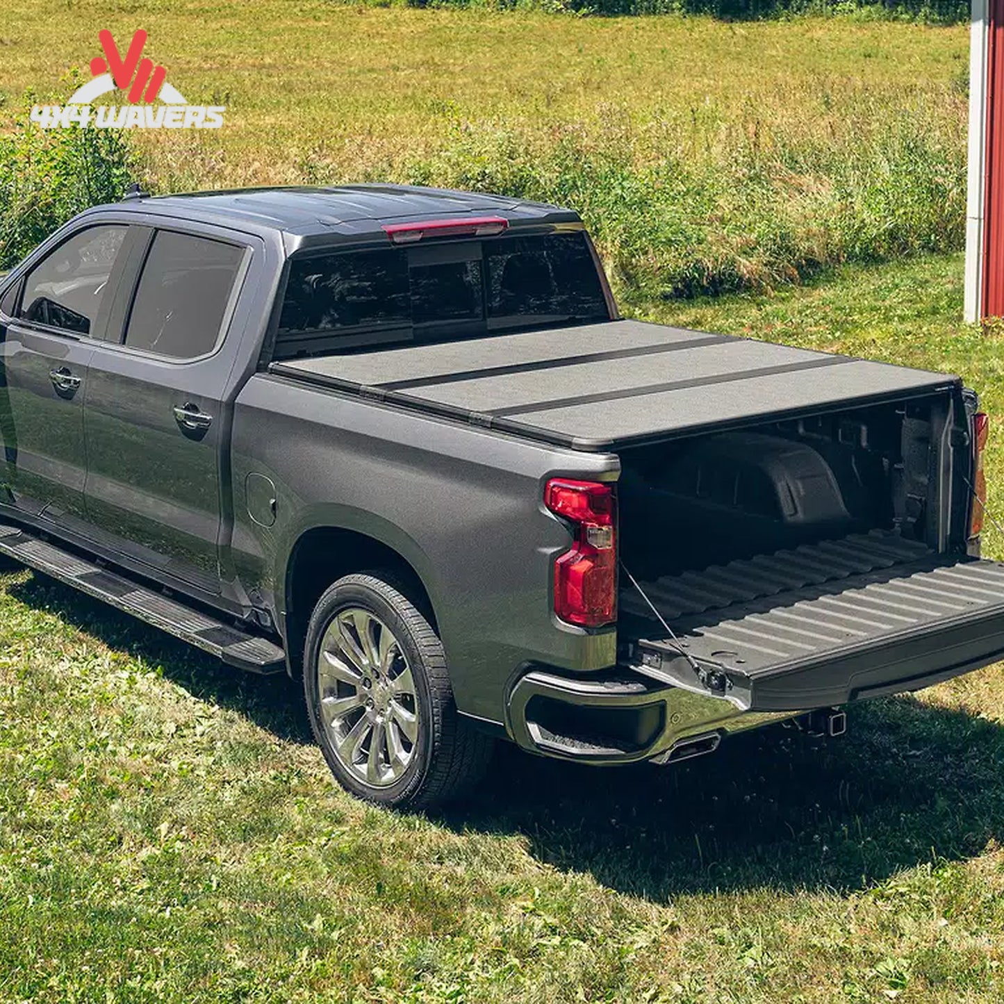 Extang Solid Fold ALX tonneau cover on a 2015-2020 Ford F-150 with 5.5ft bed, showing its sleek, durable design.