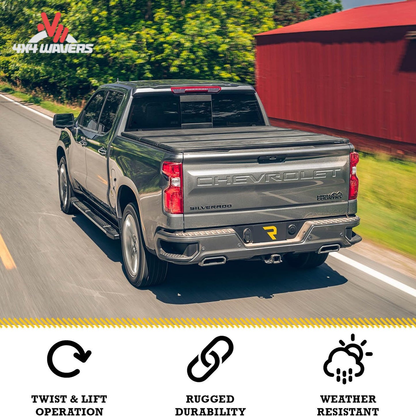 Extang Solid Fold ALX tonneau cover on a 2015-2020 Ford F-150 with 5.5ft bed, showing the sleek folded design and durable material.