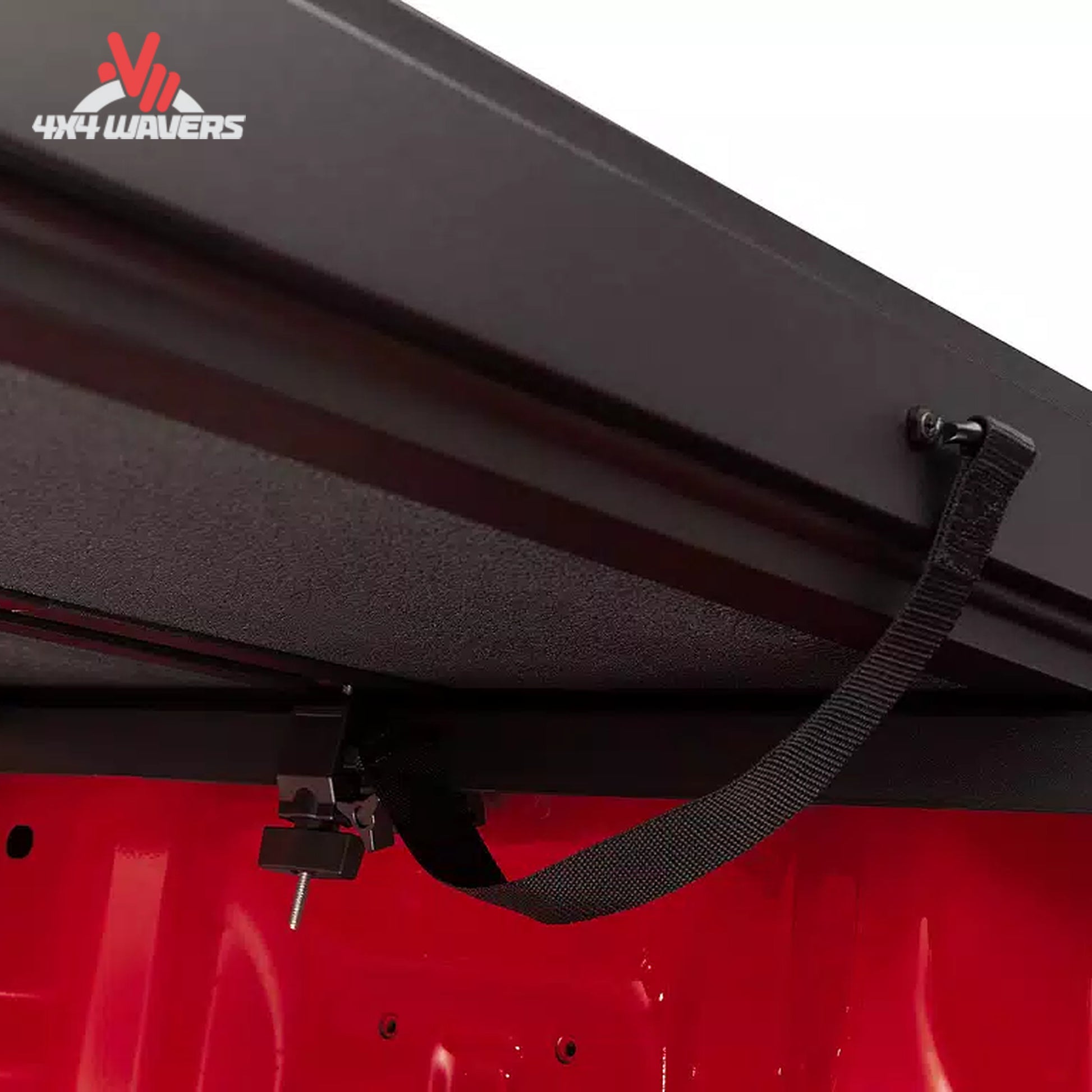 Extang Solid Fold ALX tonneau cover on a 2015-2020 Ford F-150 with 5.5ft bed, showing the foldable truck bed cover in black.