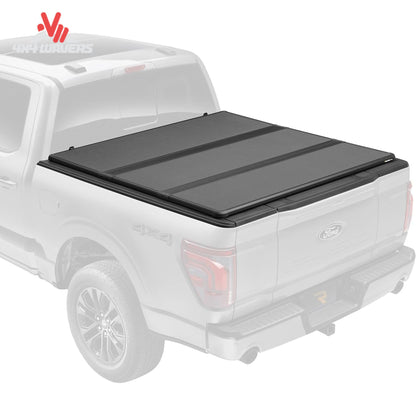 Extang Solid Fold ALX tonneau cover on a 2015-2020 Ford F-150 with 5.5ft bed, showing the sleek, foldable truck bed cover.
