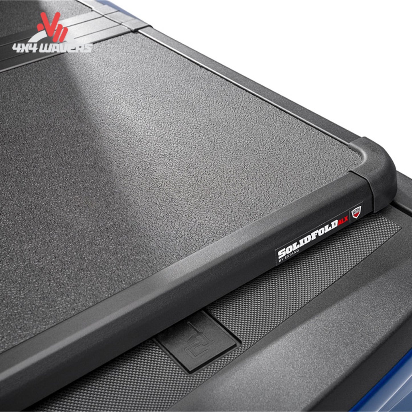 Extang Solid Fold ALX tonneau cover on a 2015-2020 Ford F-150 with 6.5ft bed, showing the sleek, foldable design on the truck bed.