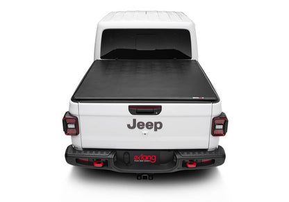 Extang Trifecta 2.0 soft folding tonneau cover on a 2020-2026 Jeep Gladiator 5ft bed, showcasing low-profile design and sleek fit.