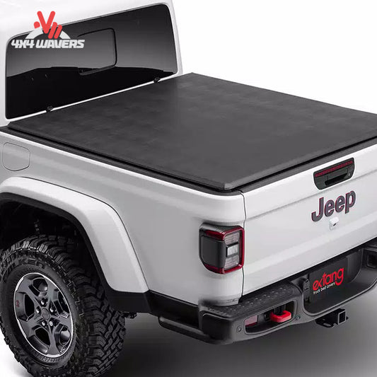Extang Trifecta 2.0 soft folding tonneau cover on a 2020–2026 Jeep Gladiator JT with a 5ft truck bed.