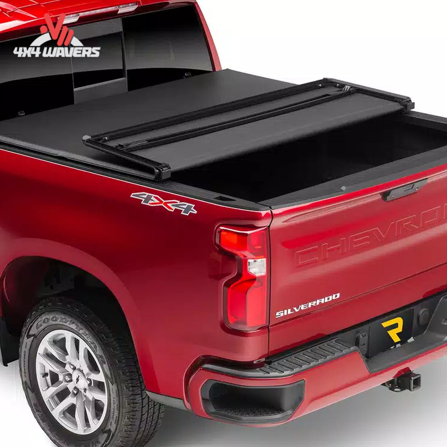 Extang Trifecta 2.0 tonneau cover folded open on a 2009-2014 Ford F-150 with 5.5-foot bed, showing secure bed access.